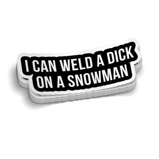 Weld A Snowman Hard Hat Decal - Armed American Supply
