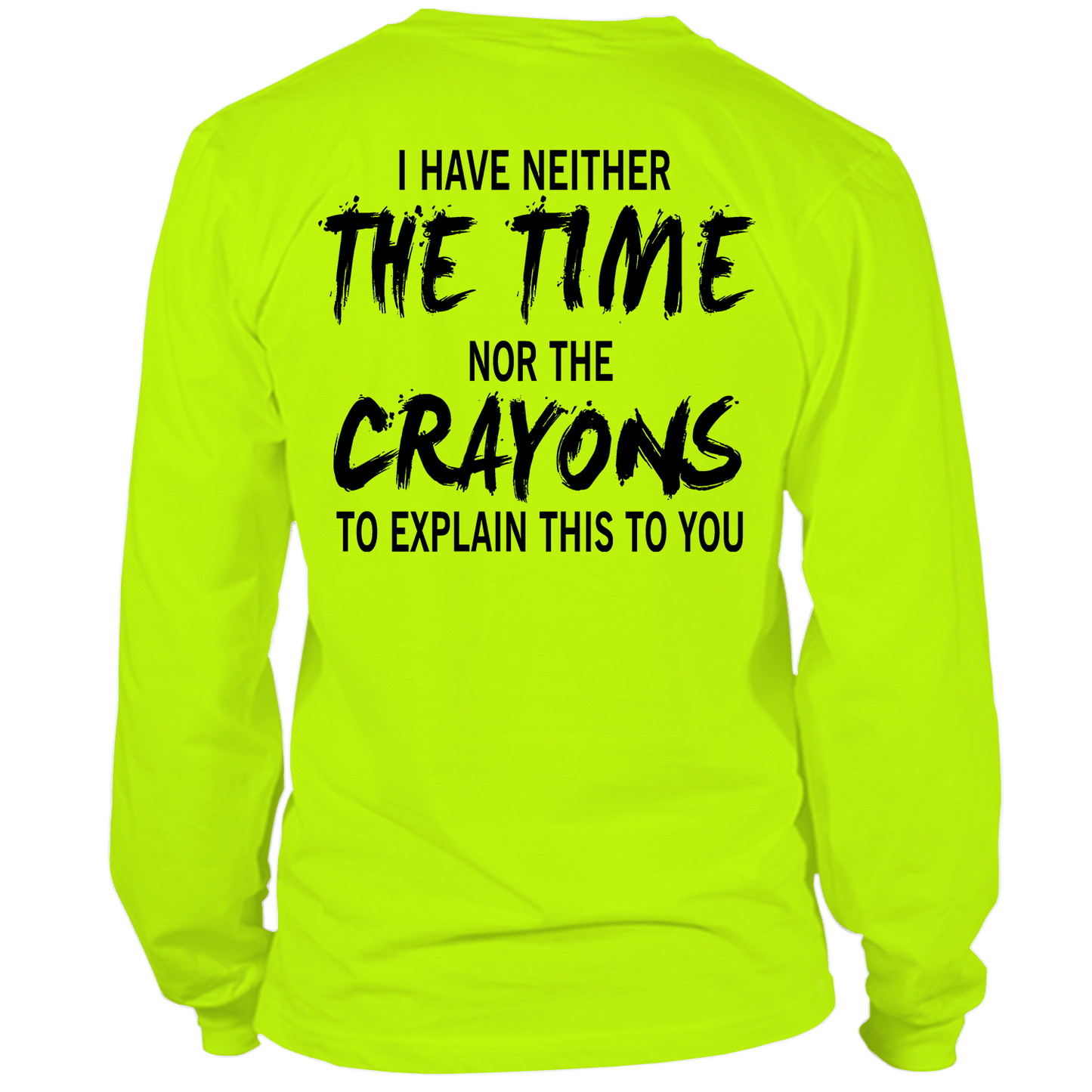 Crayons - Long Sleeve Hi - Vis Safety Yellow Shirt - Armed American Supply