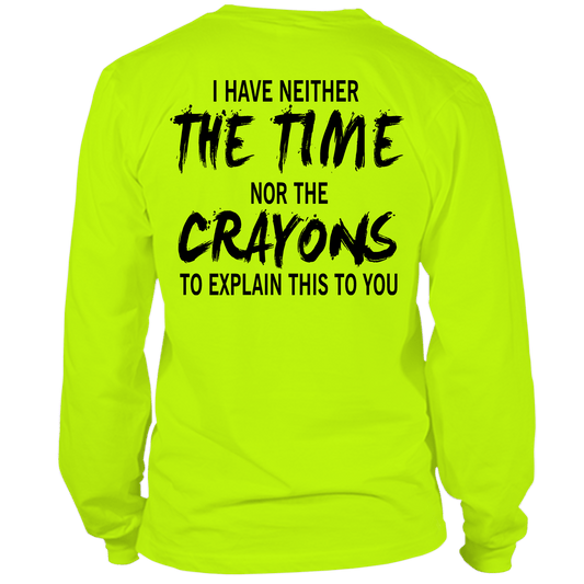 Crayons - Long Sleeve Hi - Vis Safety Yellow Shirt - Armed American Supply