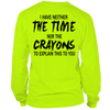 Crayons - long sleeve hi-vis safety yellow shirt