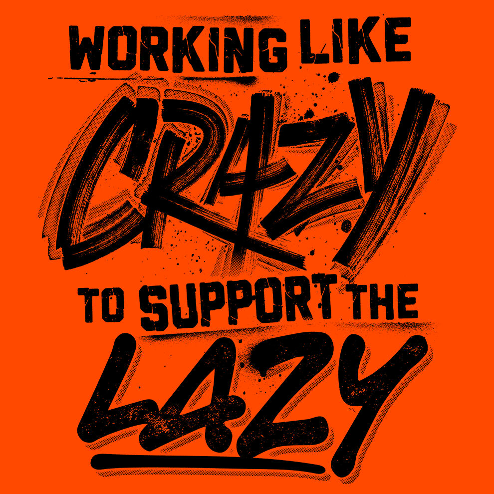 Crazy - Long Sleeve Hi - Vis T-Shirt - Armed American Supply