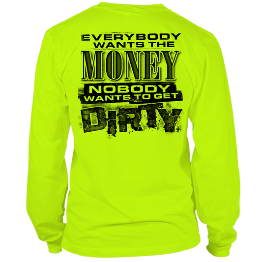 Dirty - Long Sleeve Safety Hi - Vis T-Shirt - Armed American Supply