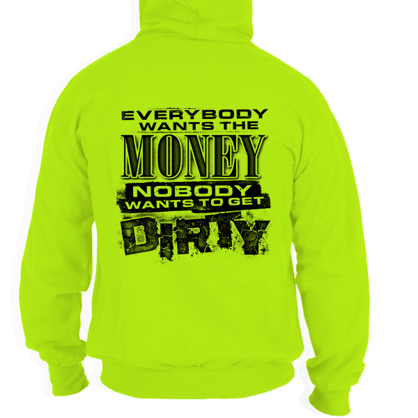 Dirty - Safety Yellow Hi Vis Hoodie - Armed American Supply