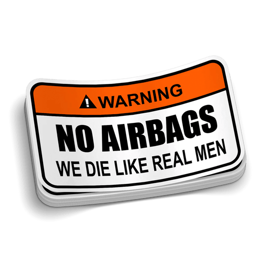 No Airbags Decal - Armed American Supply
