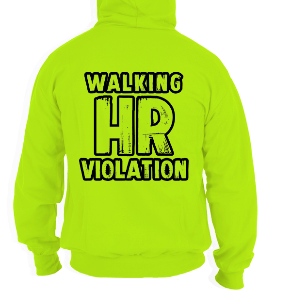 HR Violation - Safety Yellow Hi Vis Hoodie - Armed American Supply