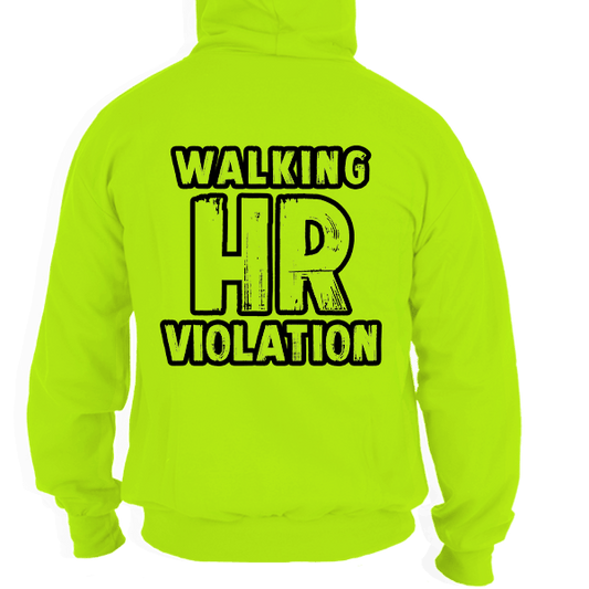 HR Violation - Safety Yellow Hi Vis Hoodie - Armed American Supply