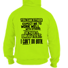 I can't do both - safety yellow hi vis hoodie