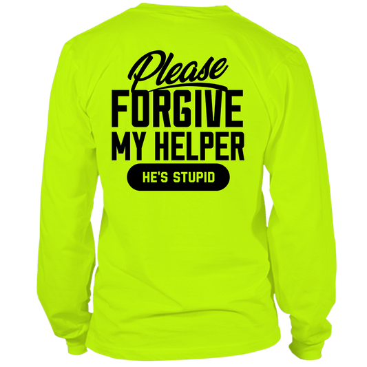 My Helper - Long Sleeve Hi - Vis T-Shirt - Armed American Supply