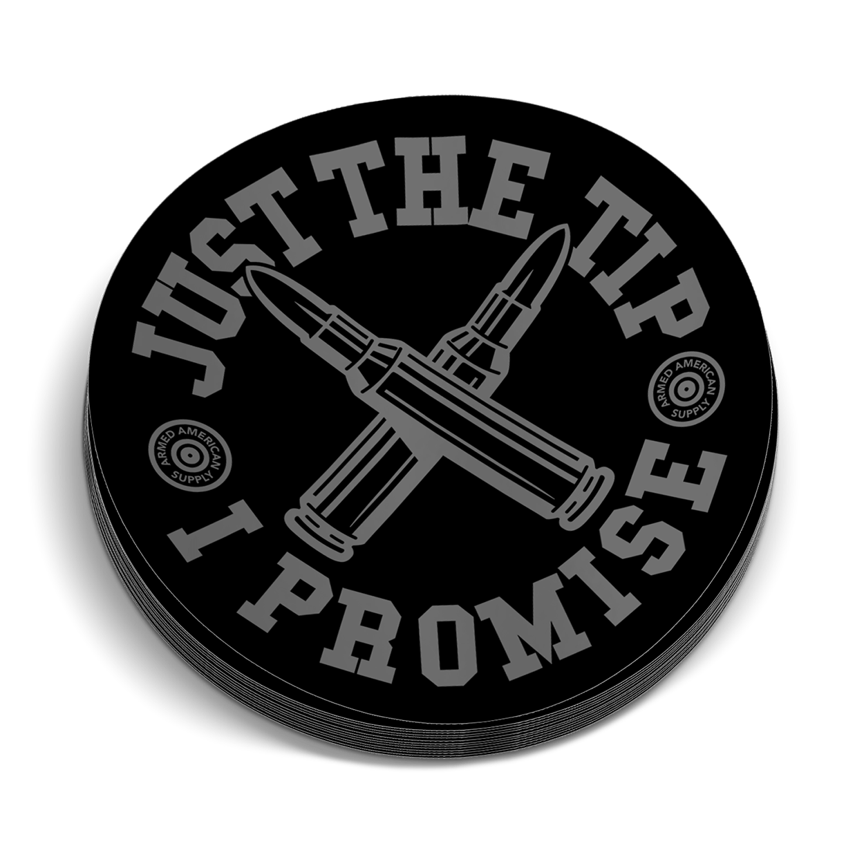 Just The Tip Hard Hat Decal - Armed American Supply