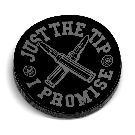 Just The Tip Hard Hat Decal - Armed American Supply