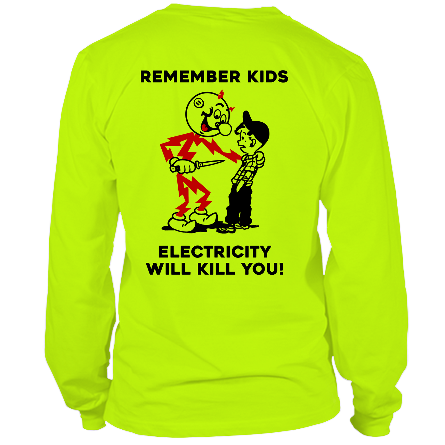 Remember Kids - Long Sleeve Hi-Vis T-Shirt