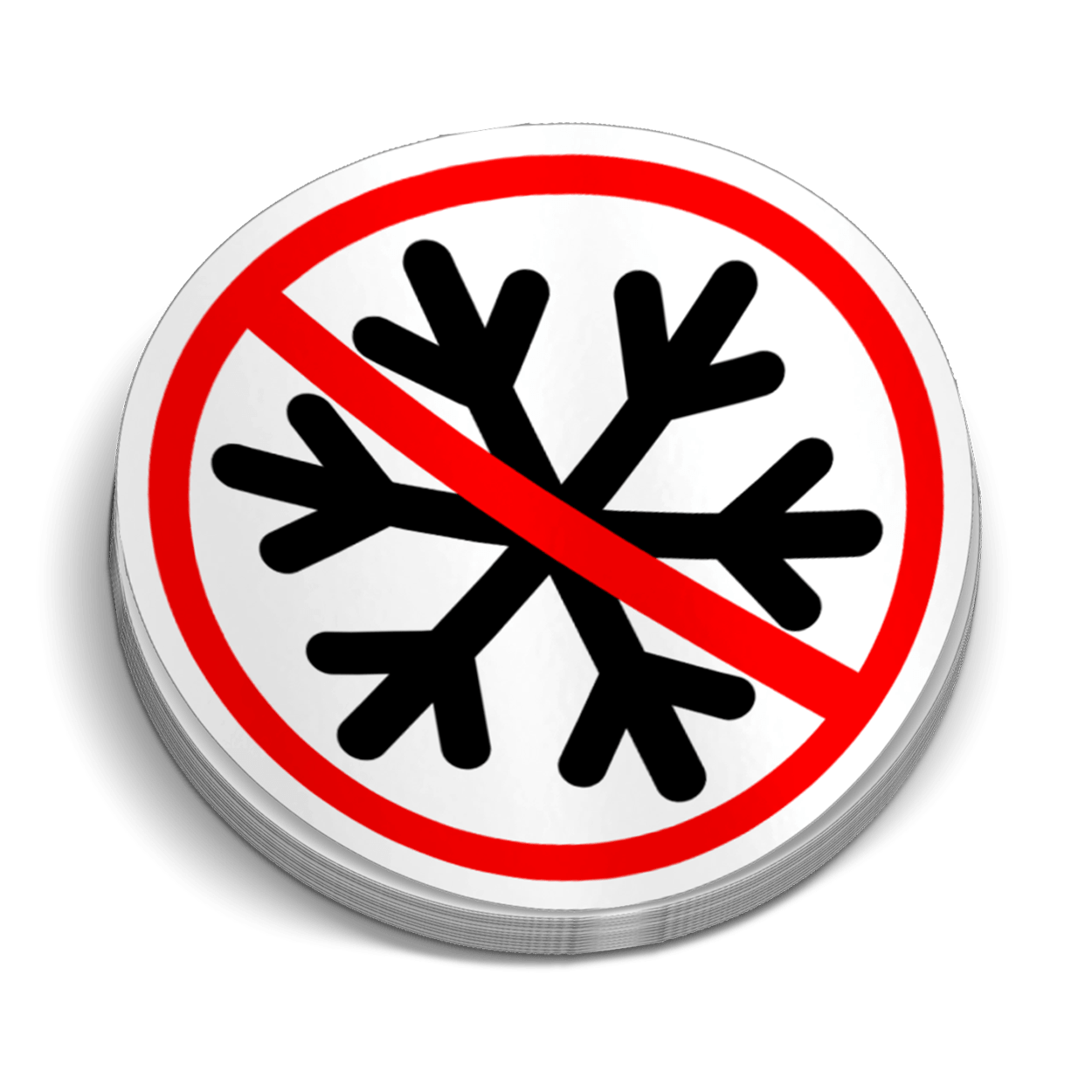 No Snowflakes Hard Hat Decal - Armed American Supply