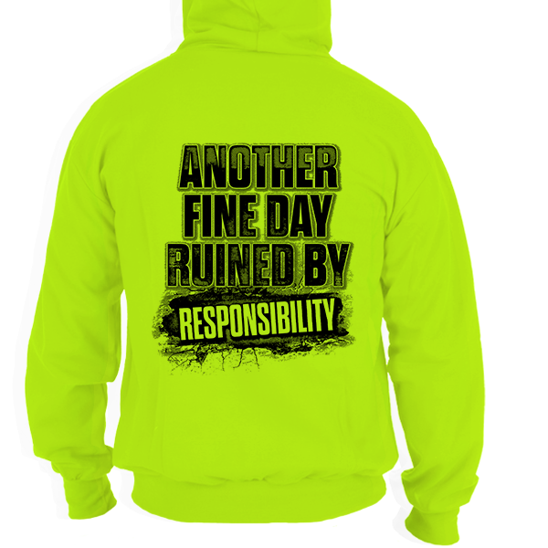 Responsibility - Safety Yellow Hi-Vis Hoodie