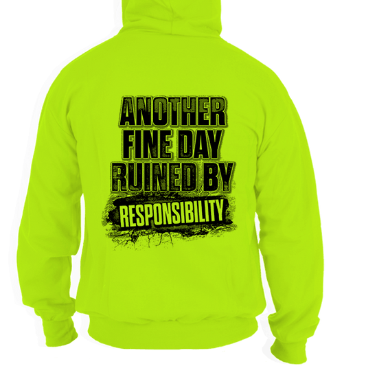 Responsibility - Safety Yellow Hi - Vis Hoodie - Armed American Supply