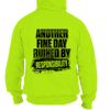 Responsibility - safety yellow hi-vis hoodie