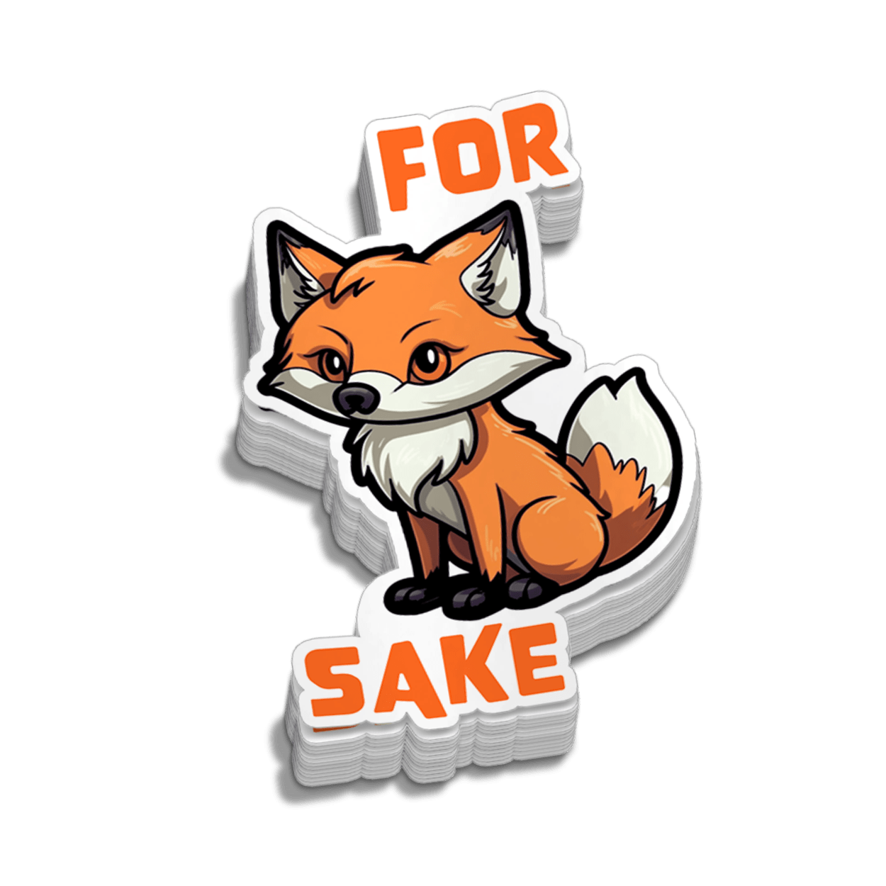 For Fox Sake Hard Hat Decal - Armed American Supply
