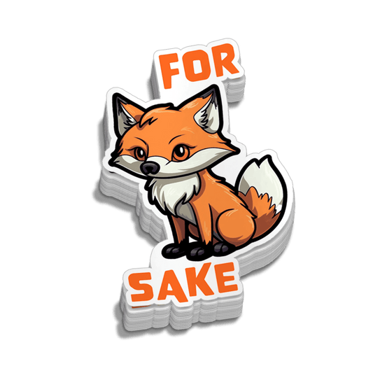 For Fox Sake Hard Hat Decal - Armed American Supply