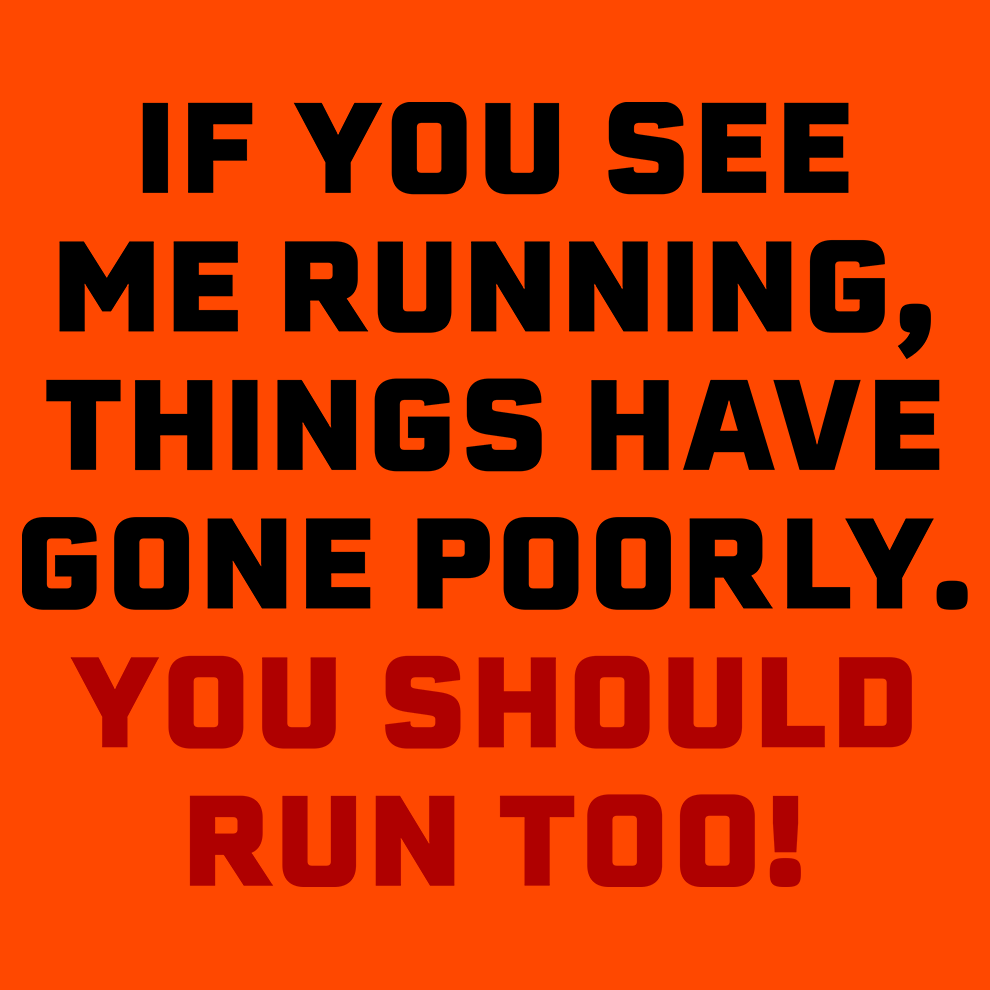 Run - Safety Yellow T-Shirt