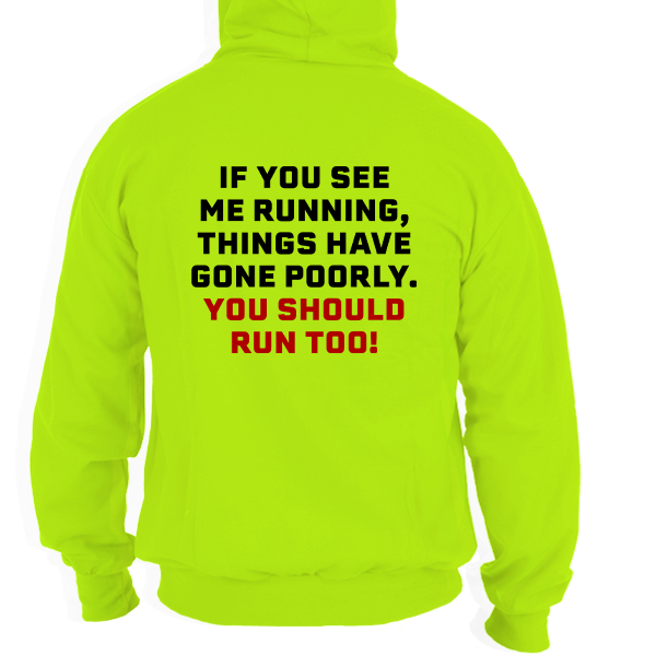Run - Safety Yellow Hi-Vis Hoodie