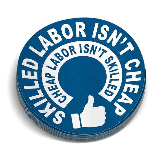 Skilled Labor Hard Hat Decal - Armed American Supply