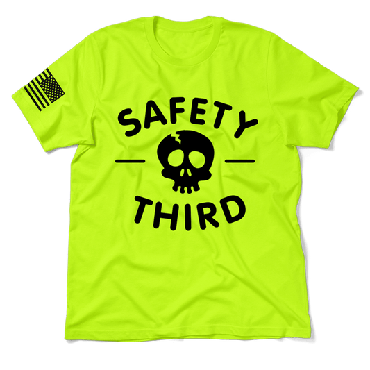 Safety Third - Safety Yellow T-Shirt - Armed American Supply