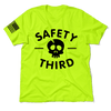 Safety third - safety yellow t-shirt