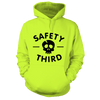 Safety third - safety yellow hi-vis hoodie