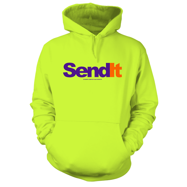 Send It - Safety Yellow Hi - Vis Hoodie - Armed American Supply