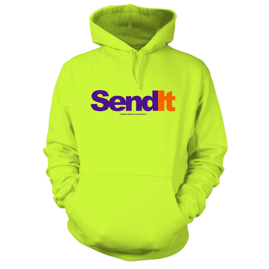 Send It - Safety Yellow Hi - Vis Hoodie - Armed American Supply
