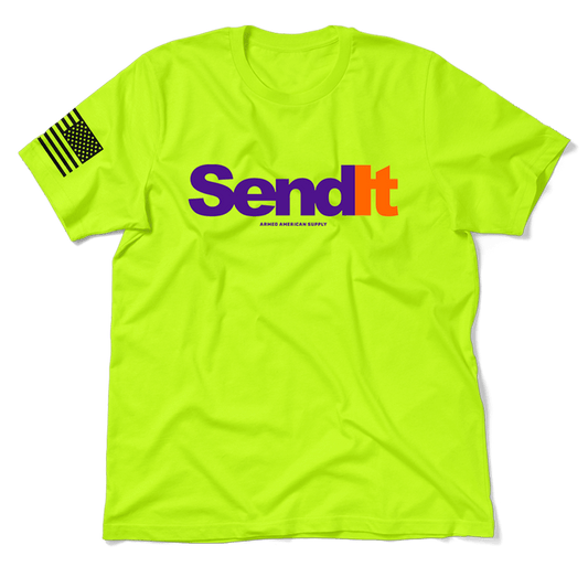 Send It - Safety Yellow T-Shirt - Armed American Supply