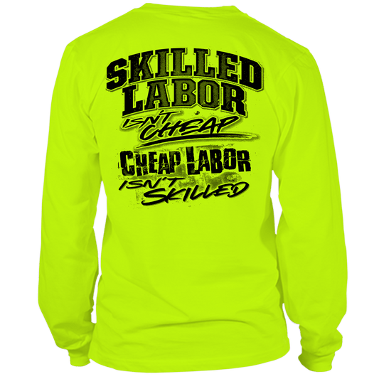 Skilled Labor - Long Sleeve Hi - Vis T-Shirt - Armed American Supply