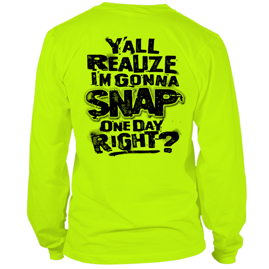 Snap - Long Sleeve Hi - Vis T-Shirt - Armed American Supply