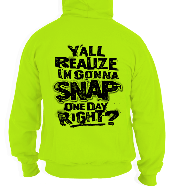 Snap - Safety Yellow Hi-Vis Hoodie