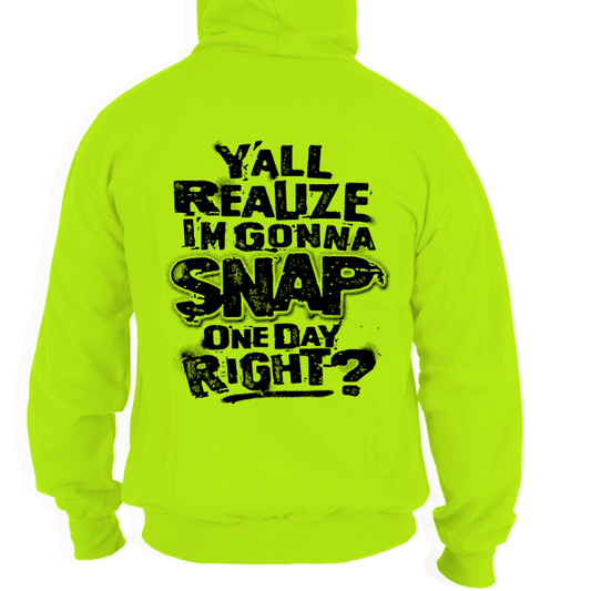 Snap - Safety Yellow Hi - Vis Hoodie - Armed American Supply