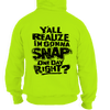 Snap - safety yellow hi-vis hoodie