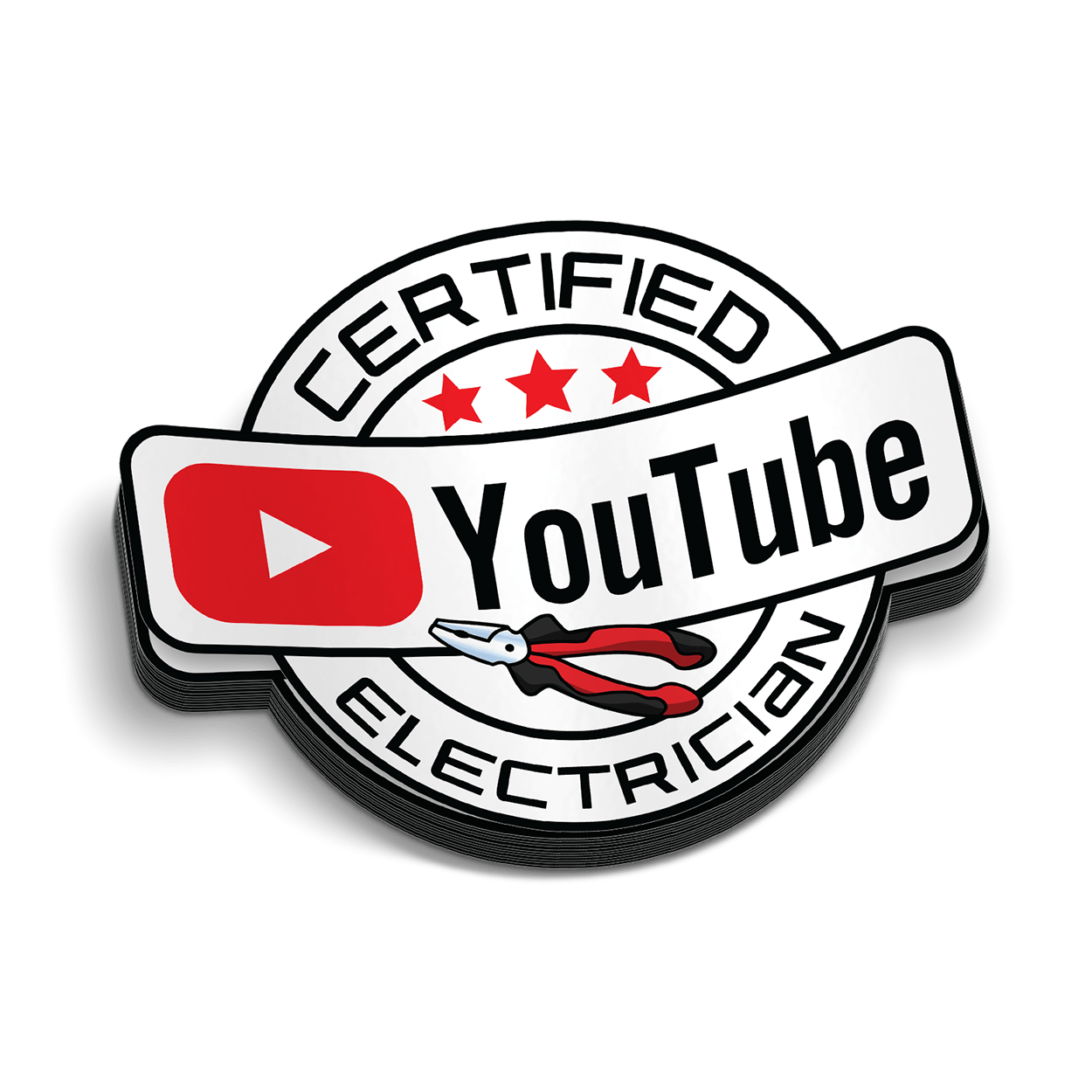 YT Electrician Hard Hat Decal - Armed American Supply