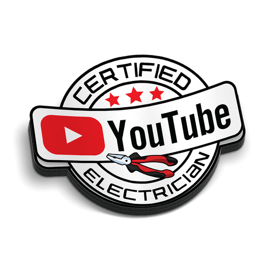 YT Electrician Hard Hat Decal - Armed American Supply