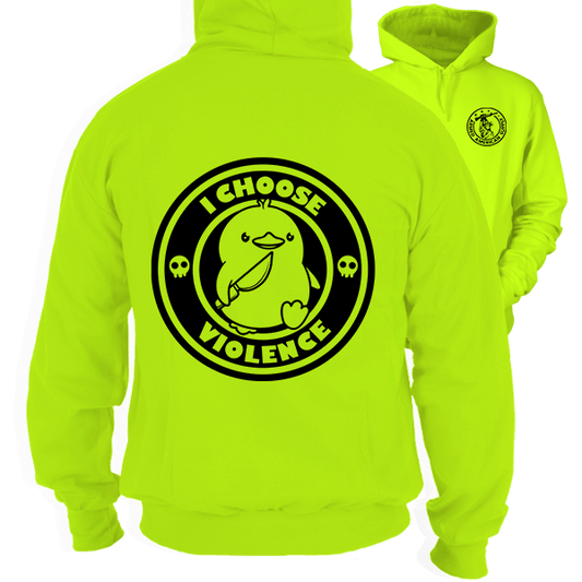 Violence - Safety Yellow Hi - Vis Hoodie - Armed American Supply