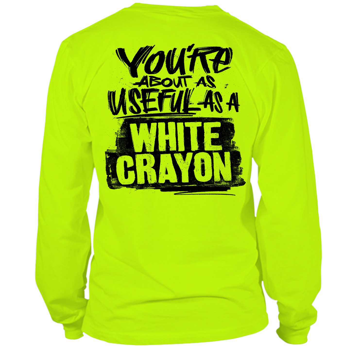 White Crayon - Long Sleeve Hi - Vis T-Shirt - Armed American Supply