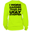 Work harder - long sleeve hi-vis t-shirt