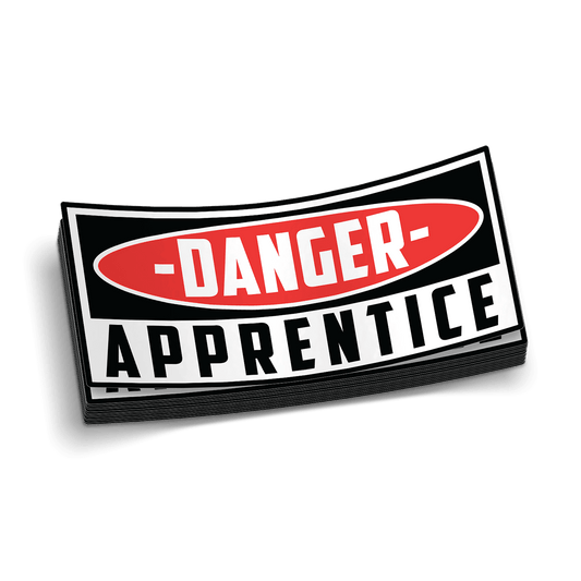 Danger Apprentice Decal - Armed American Supply