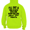 Opinion of me - safety yellow hi-vis hoodie
