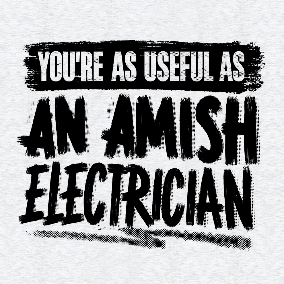 Amish Electrician - Safety Yellow Hi - Vis T-Shirt - Armed American Supply