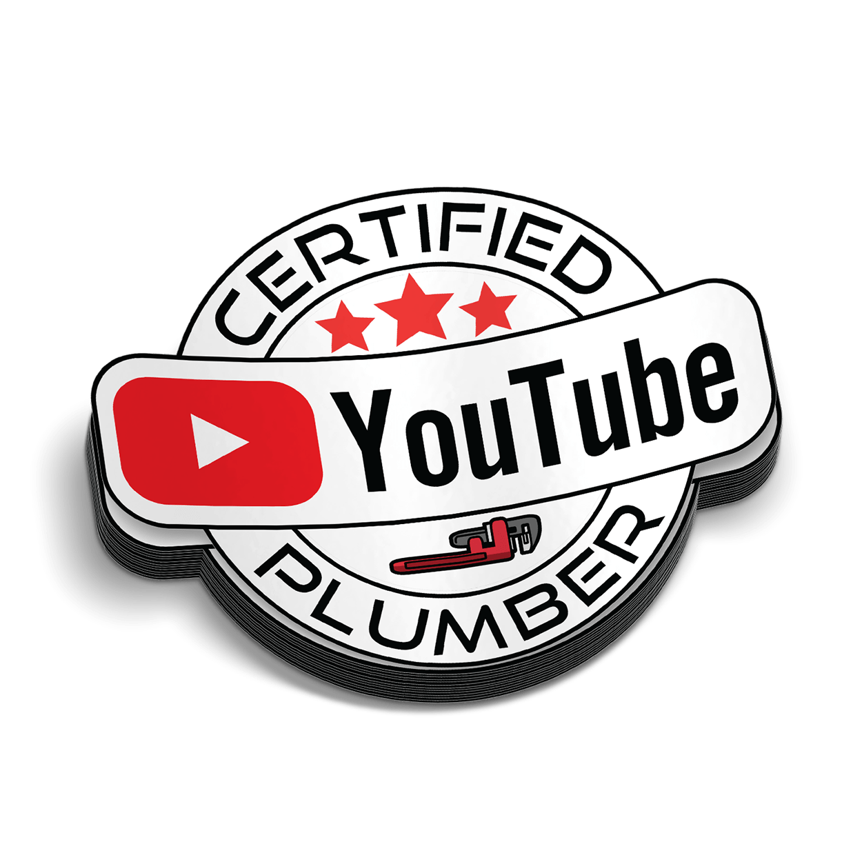 YT Plumber Hard Hat Decal - Armed American Supply