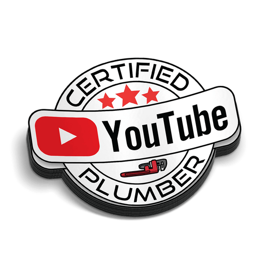 YT Plumber Hard Hat Decal - Armed American Supply
