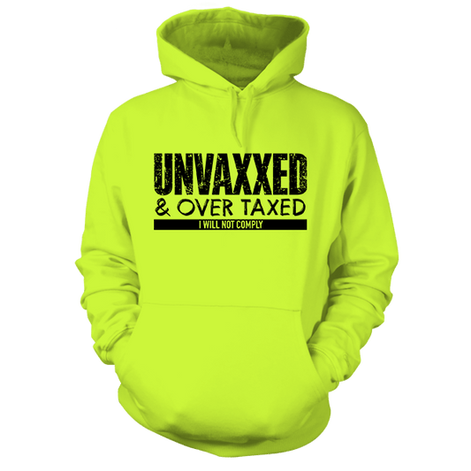 Over Taxxed - Safety Yellow Hi Vis Hoodie - Armed American Supply