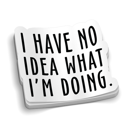 I Have No Idea Hard Hat Decal - Armed American Supply