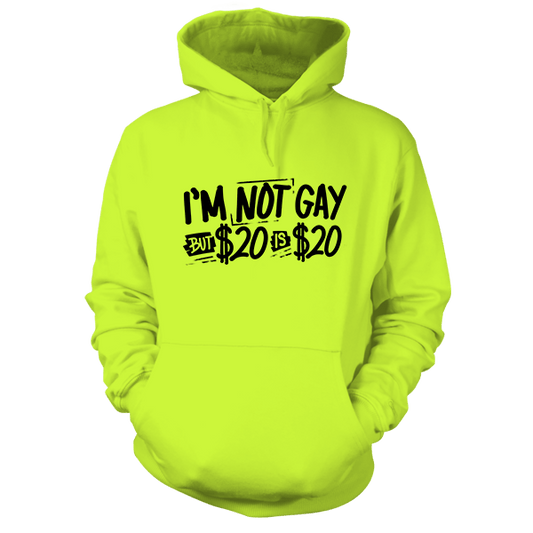 I'm Not Gay - Safety Yellow Hi - Vis Hoodie Workwear - Armed American Supply