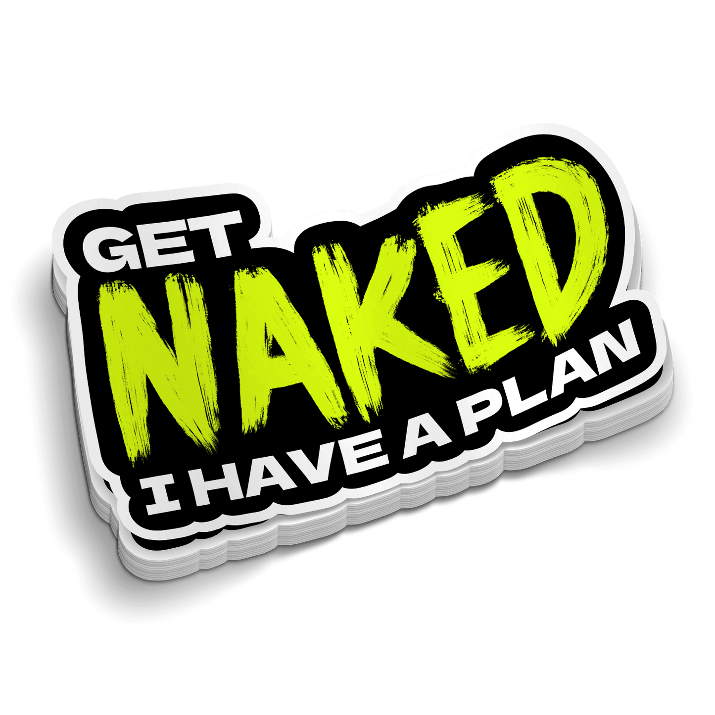 Get Naked Hard Hat Sticker - Armed American Supply