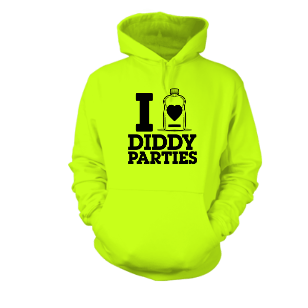 I Love Did*y Parties - Hi - Vis Hoodie - Armed American Supply